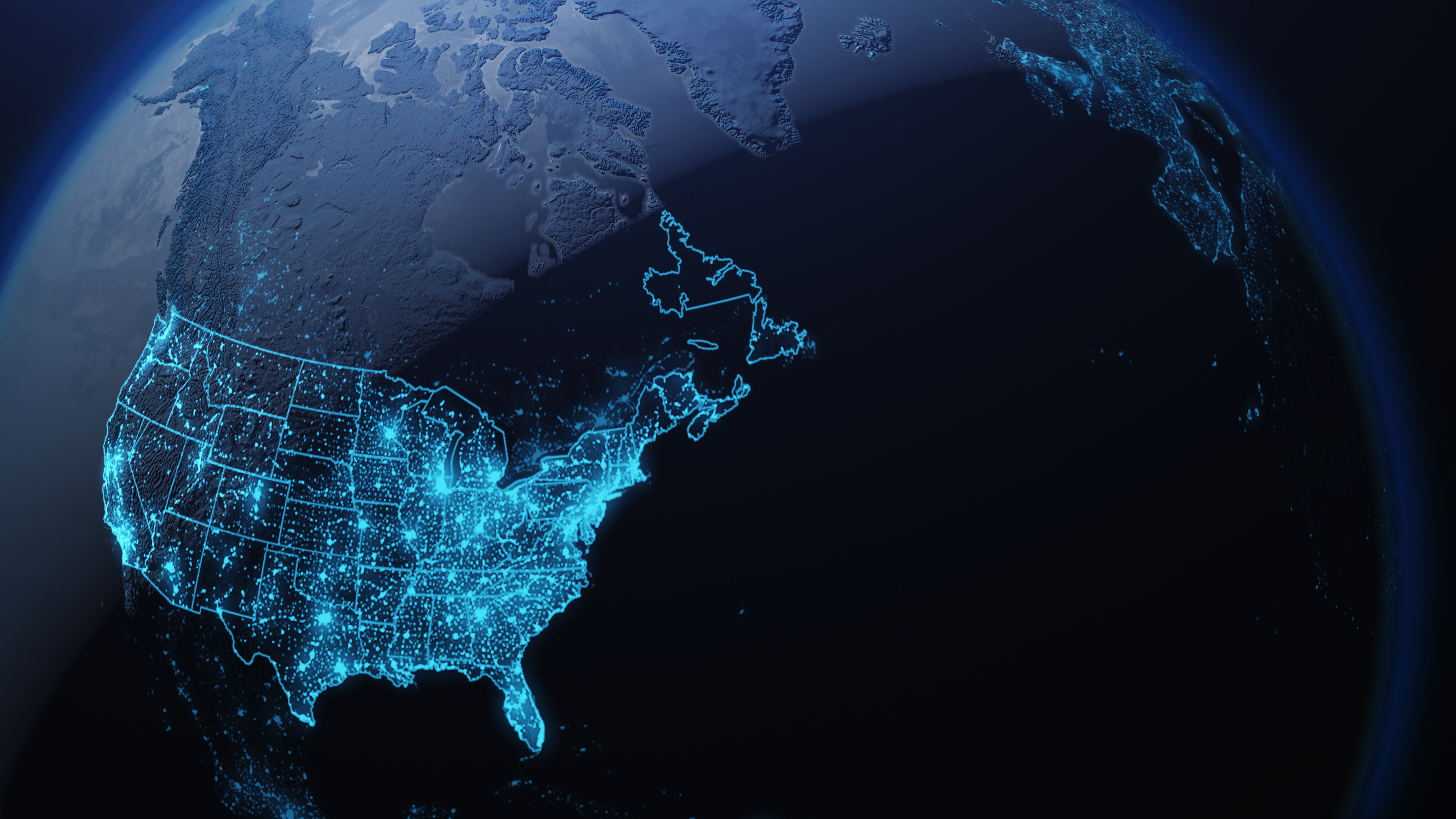 USA 3D Globe